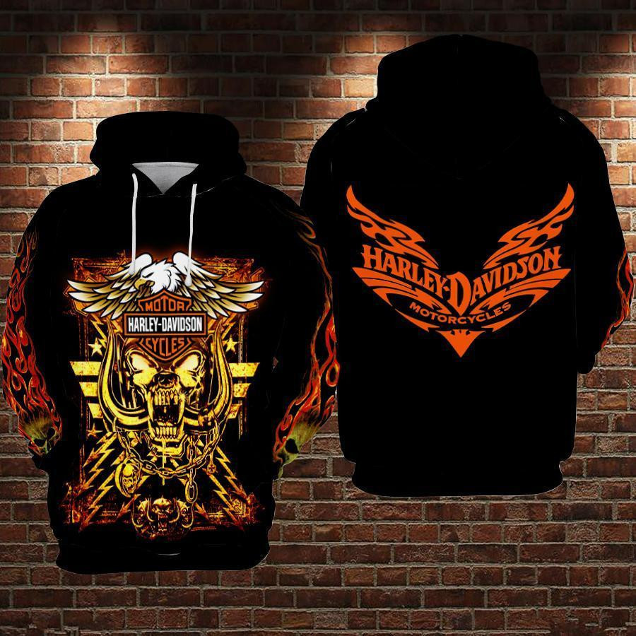 Harley Davidson Hoodie  Zip Hoodie Version 2038
