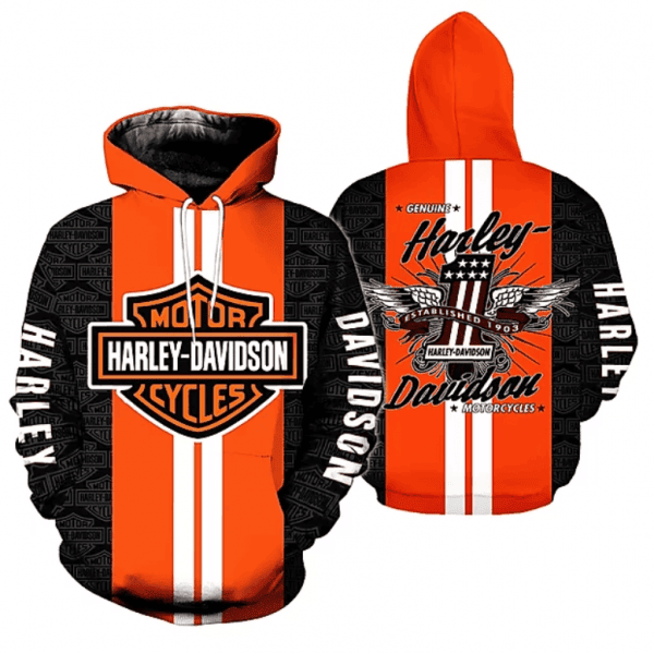 Harley Davidson Hoodie  Zip Hoodie Version 2046