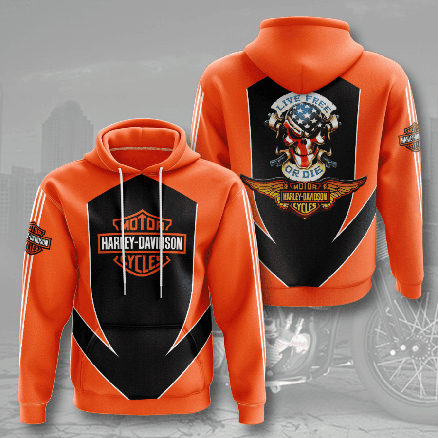 Harley Davidson Hoodie  Zip Hoodie Version 2076