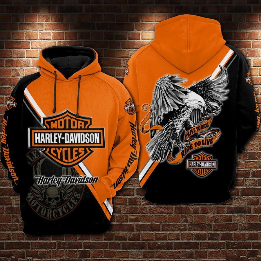Harley Davidson Hoodie  Zip Hoodie Version 2084