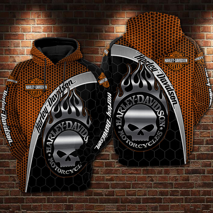 Harley Davidson Hoodie  Zip Hoodie Version 2091