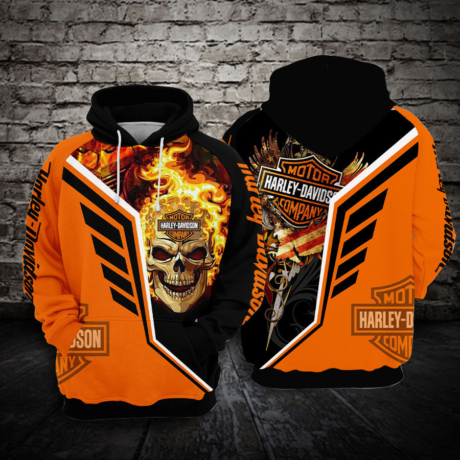 Harley Davidson Hoodie  Zip Hoodie Version 2092