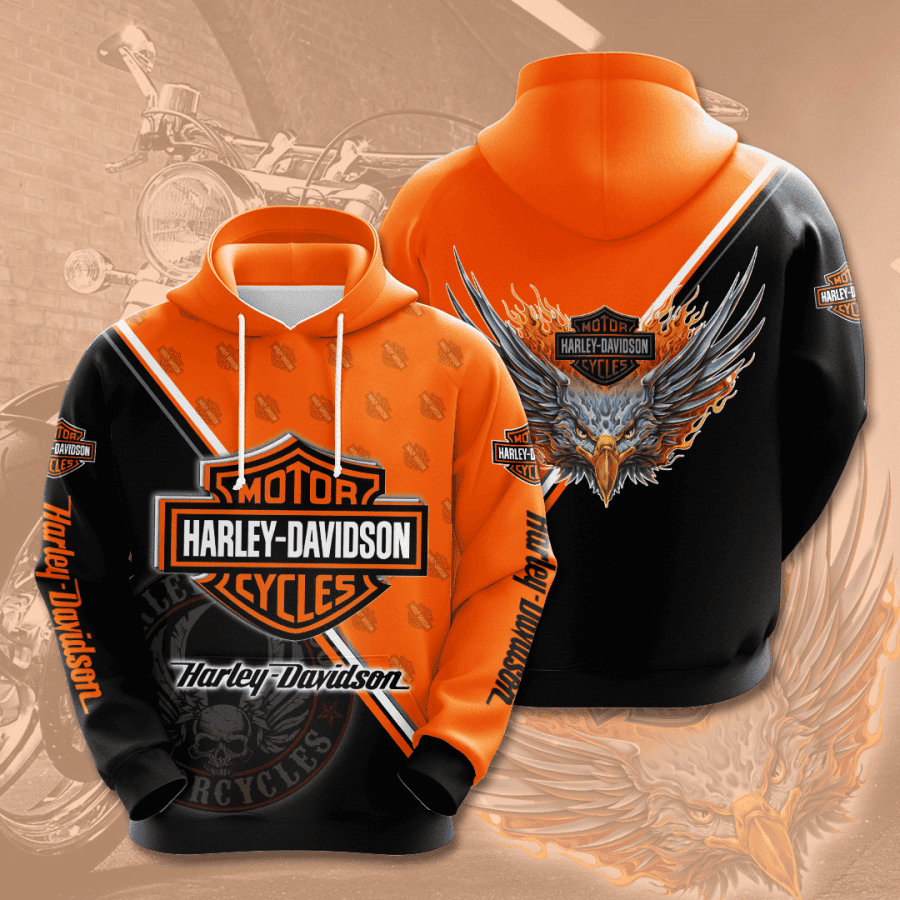 Harley Davidson Hoodie  Zip Hoodie Version 2098
