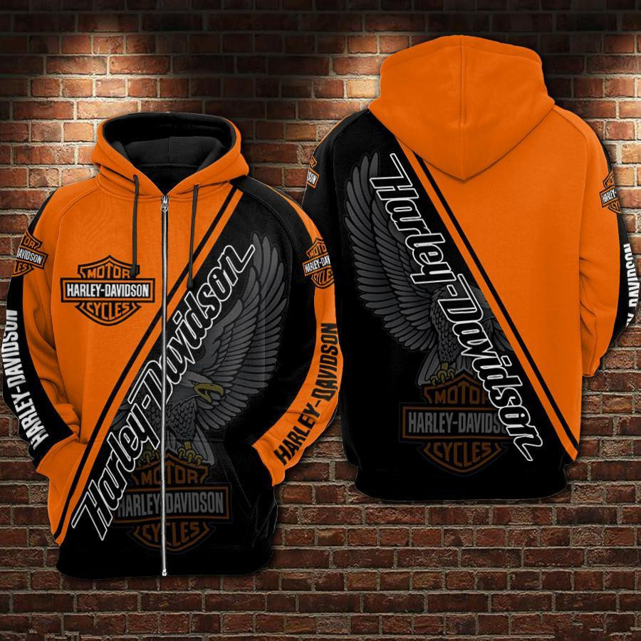 Harley Davidson Hoodie  Zip Hoodie Version 2260