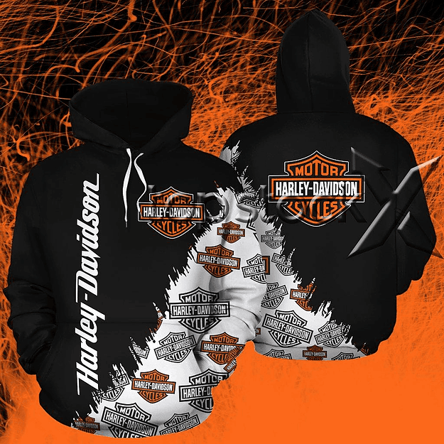 Harley Davidson Hoodie  Zip Hoodie Version 2300