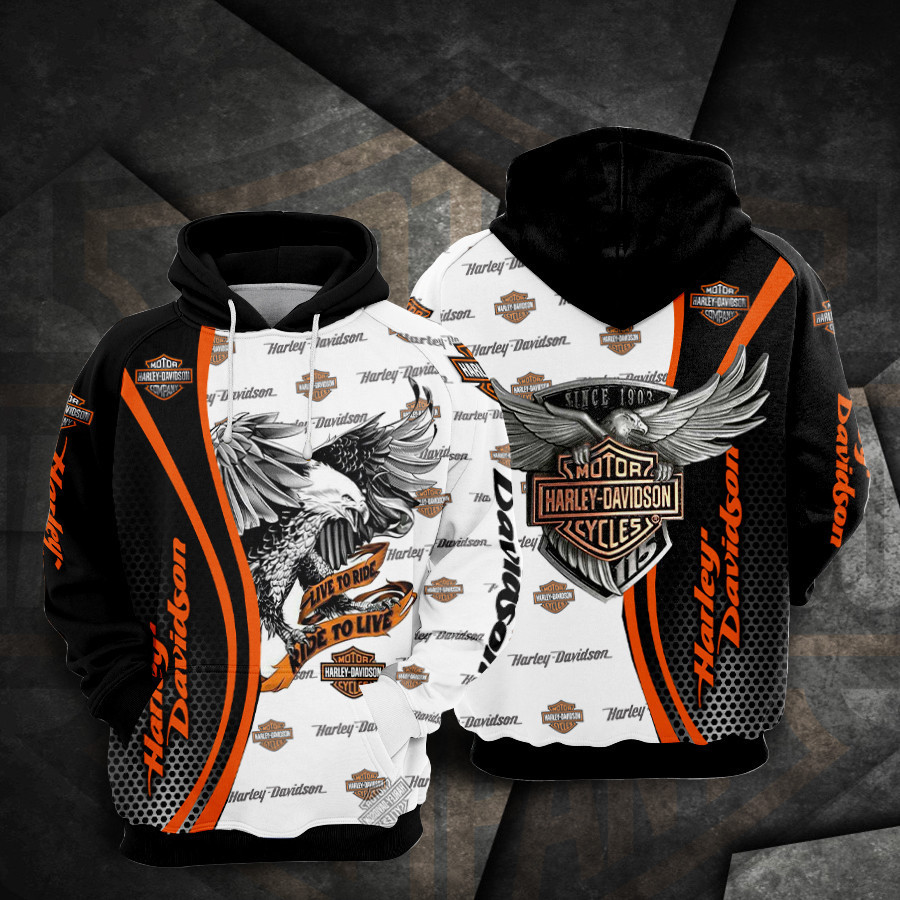 Harley Davidson Hoodie  Zip Hoodie Version 2304