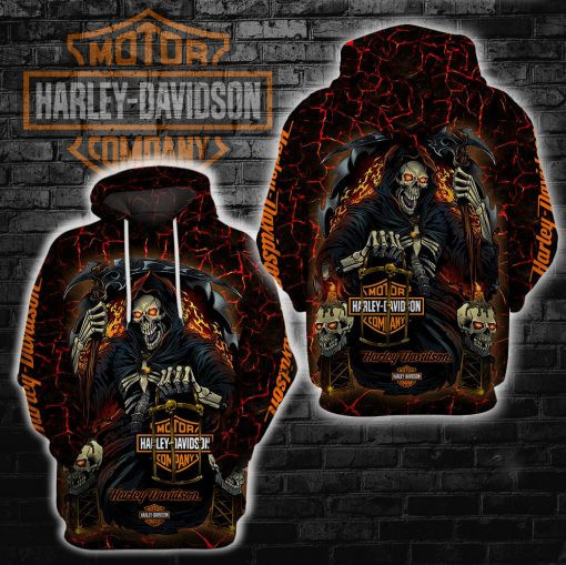 Harley Davidson Motocycle Hoodie  Zip Hoodie Version 1124
