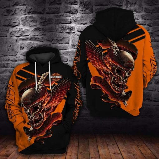 Harley Davidson Motocycle Hoodie  Zip Hoodie Version 2010