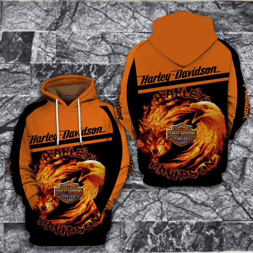 Harley Davidson Motocycle Hoodie  Zip Hoodie Version 2075
