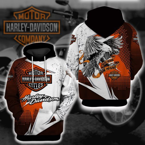 Harley Davidson Motocycle Hoodie  Zip Hoodie Version 2086