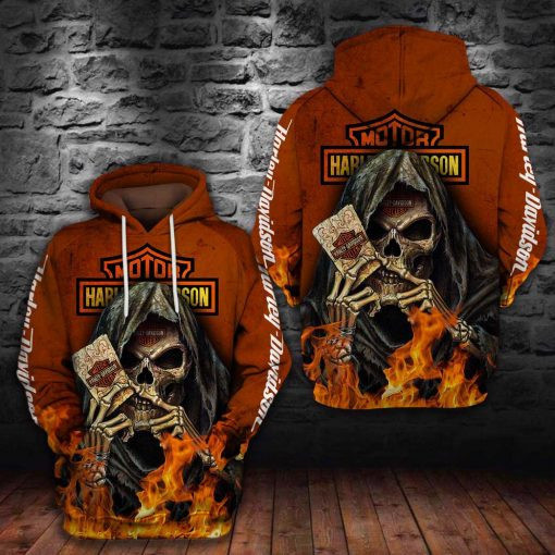 Harley Davidson Motocycle Hoodie  Zip Hoodie Version 2255