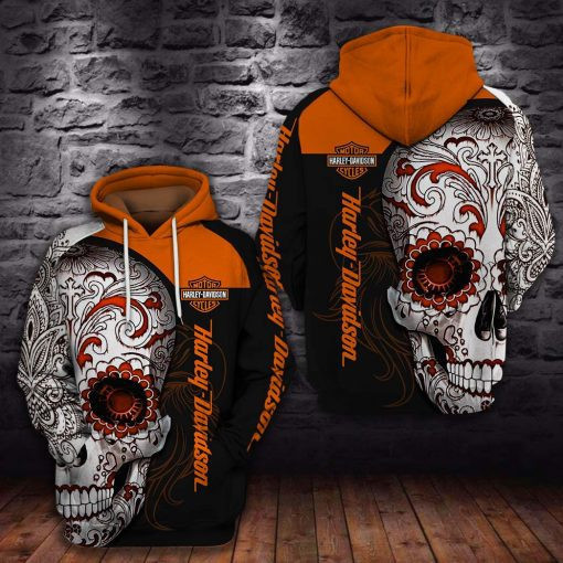 Harley Davidson Motocycle Hoodie  Zip Hoodie Version 2259