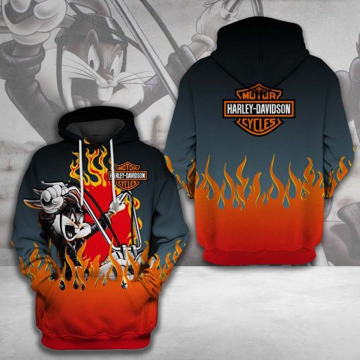 Harley Davidson Motocycle Hoodie  Zip Hoodie Version 2264