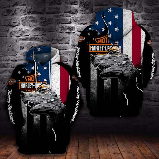 Harley Davidson Motocycle Hoodie  Zip Hoodie Version 2311