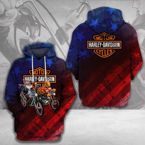 Harley Davidson Motocycle Hoodie  Zip Hoodie Version 2316