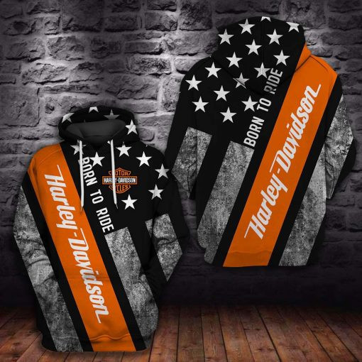 Harley Davidson Motocycle Hoodie  Zip Hoodie Version 2357