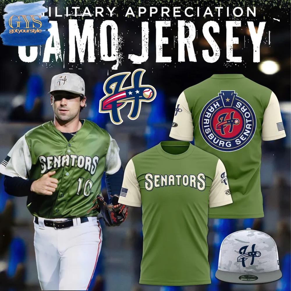 Harrisburg Senators Military Appreciation Limited Edition T-Shirt Premium Merchandises