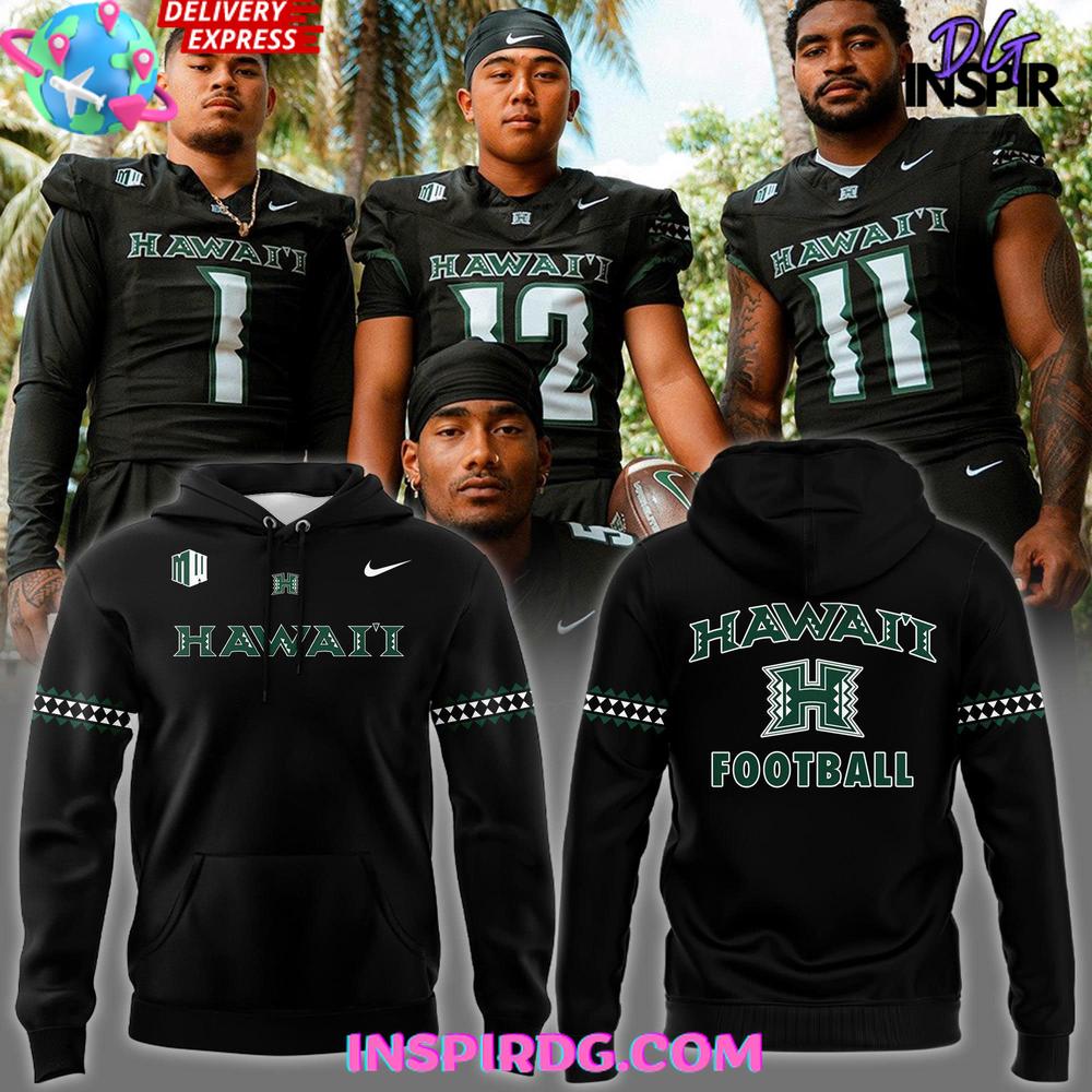 Hawaii Rainbow Warriors football New Uniforms Hoodie Gift For Sport Music Fans
