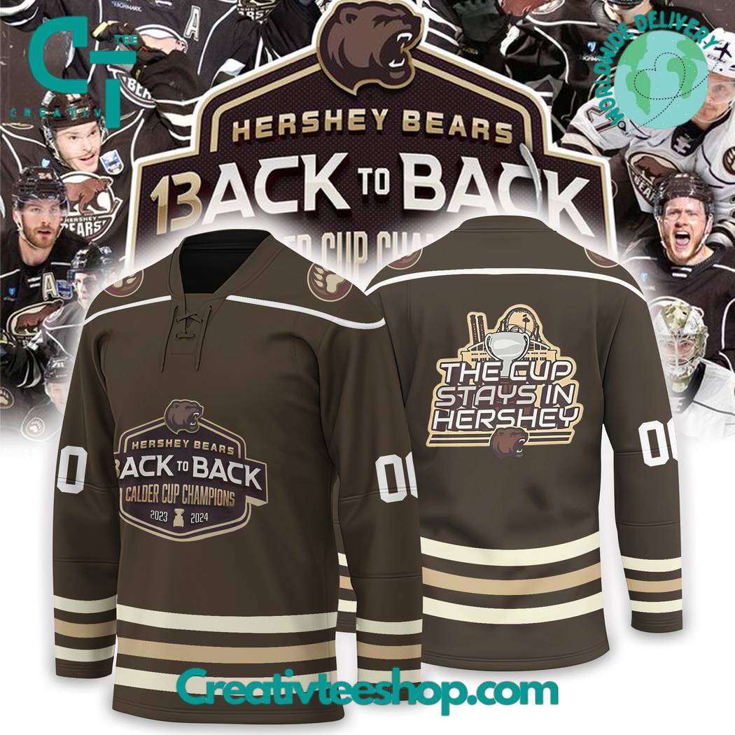 Hershey Bears Back to Back Calder Cup Champs Hockey Jersey