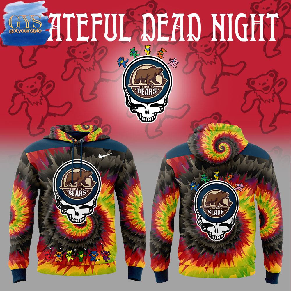 Hershey Bears Grateful Dead Night Limited Edition Hoodie Gift For Sport Music Fans