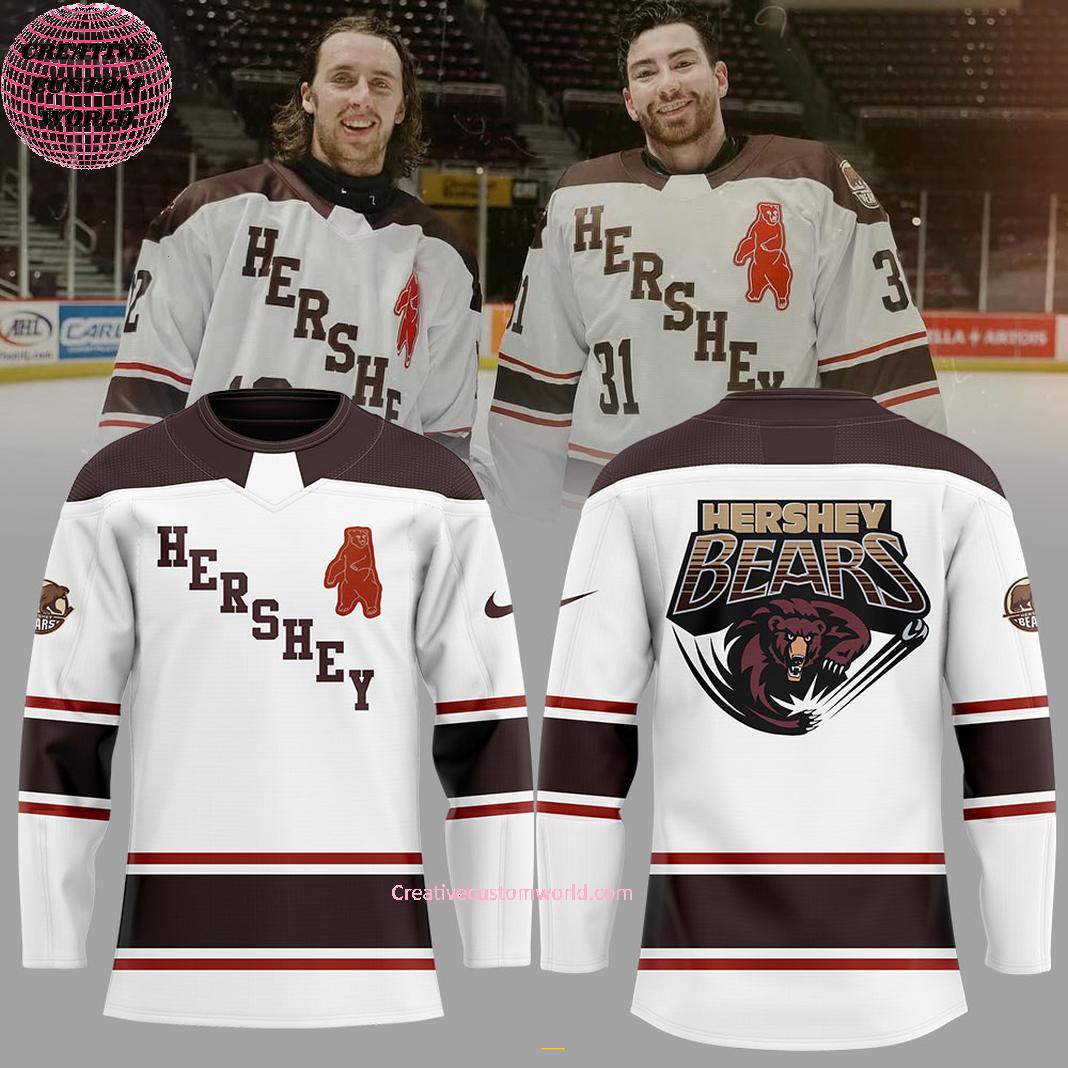 Hershey Bears Our Throwback New Collection 2025 For Fans Hockey Jersey
