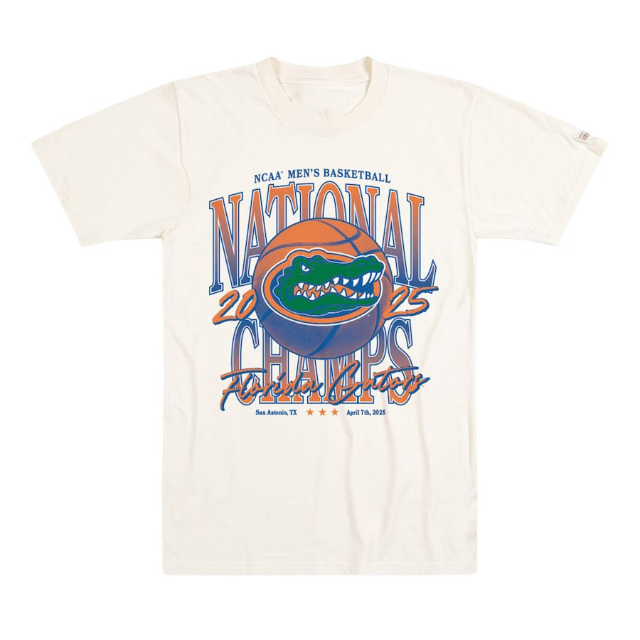 Homefield Cream Florida Gators 2025 NCAA Men's Basketball National Champions Shirt Him Gifts