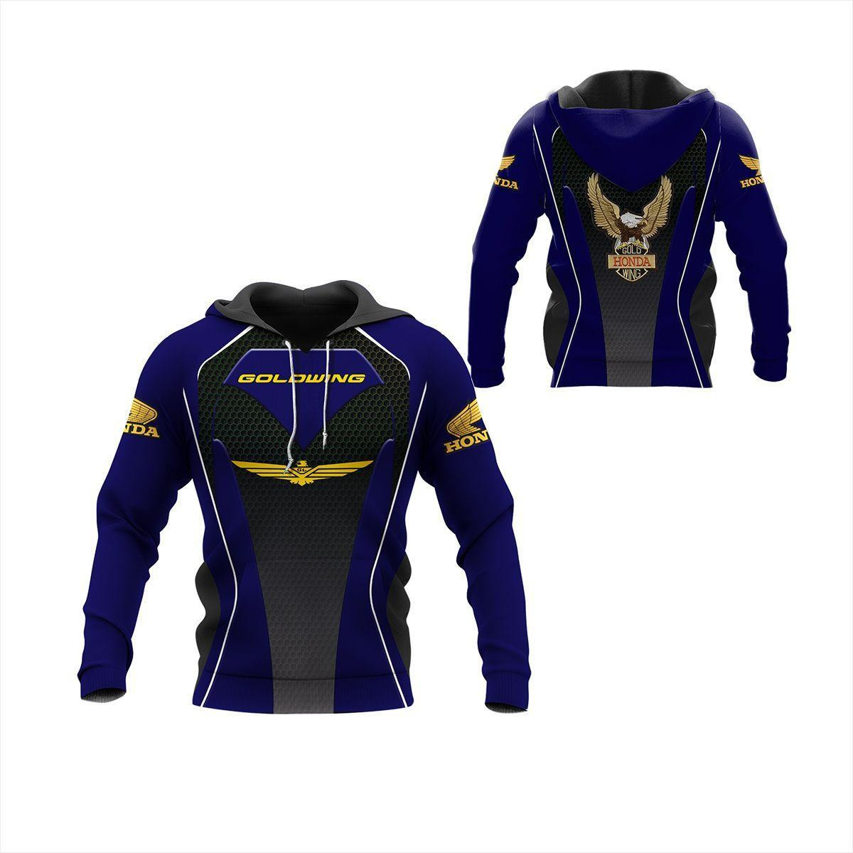 Honda Gold Wing Shirt Fan Gift 138 Version Unisex 3d Hoodie Zip Hoodie