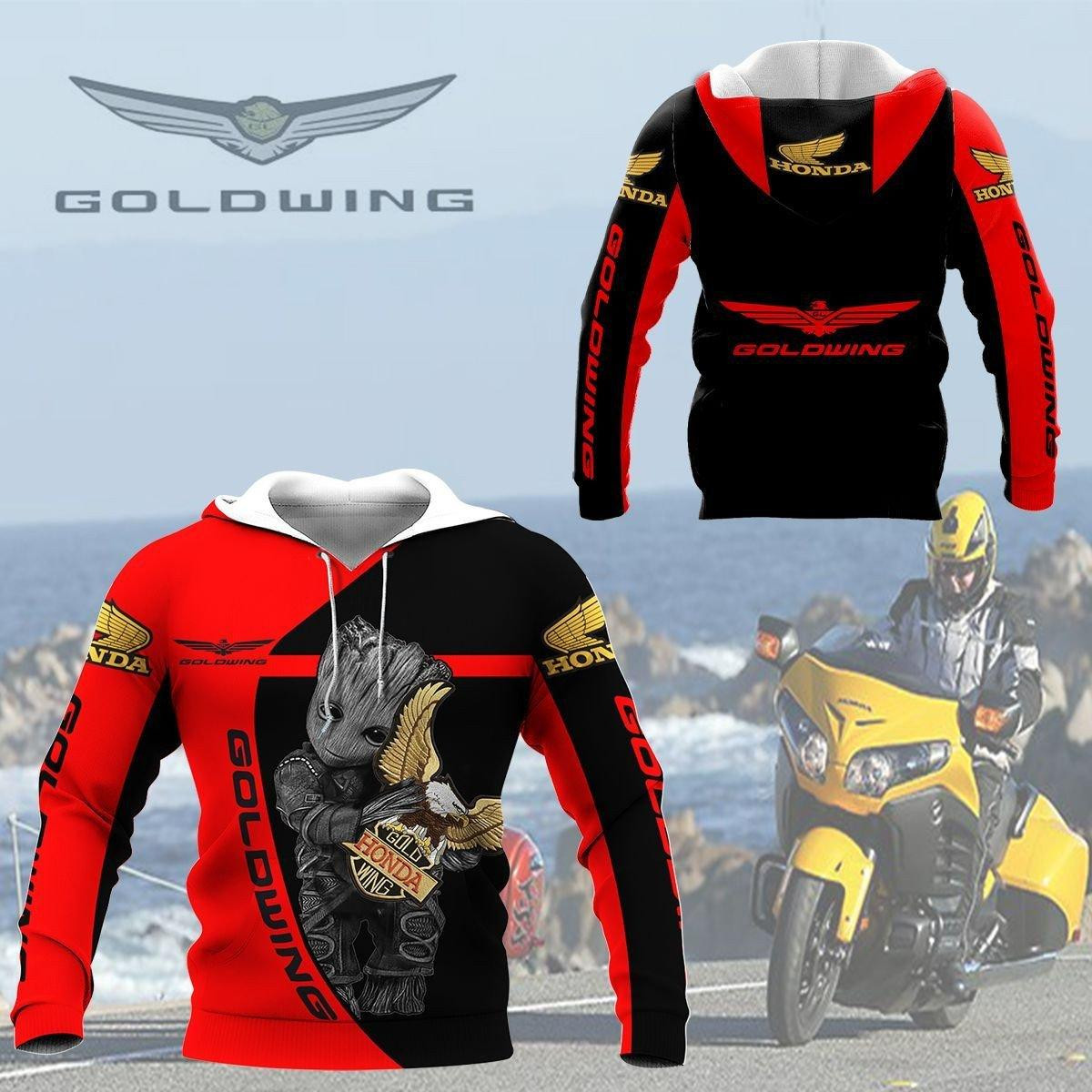 Honda Gold Wing Shirt Fan Gift 195 Version Unisex 3d Hoodie Zip Hoodie