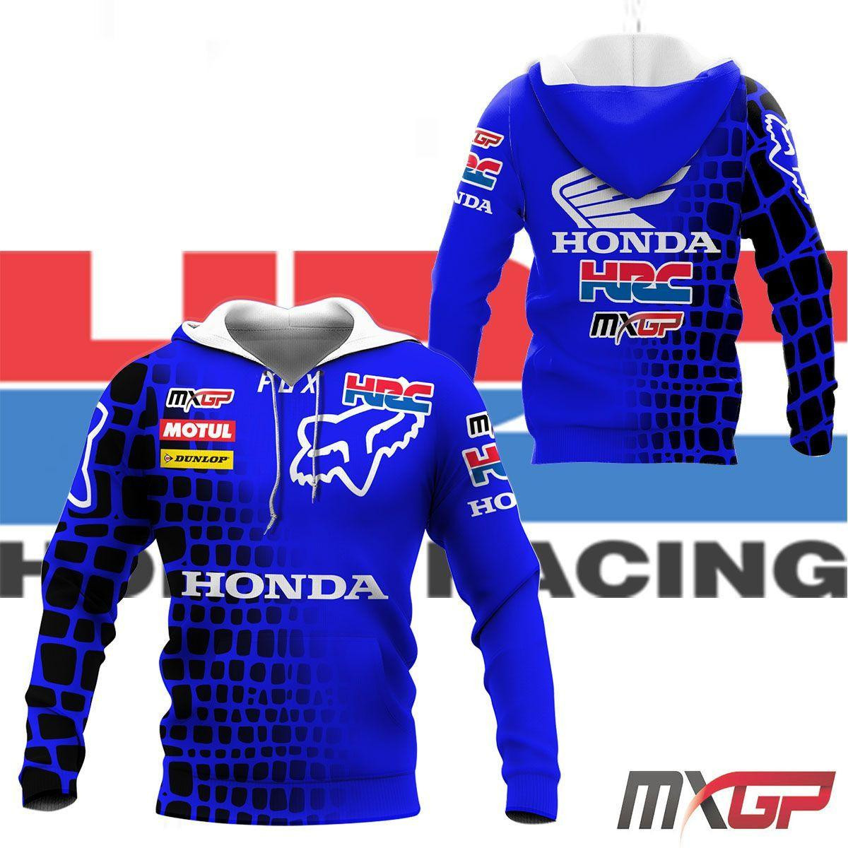 Honda Hrc Mxgp Shirt Fan Gift 295 Version Unisex 3d Hoodie Zip Hoodie