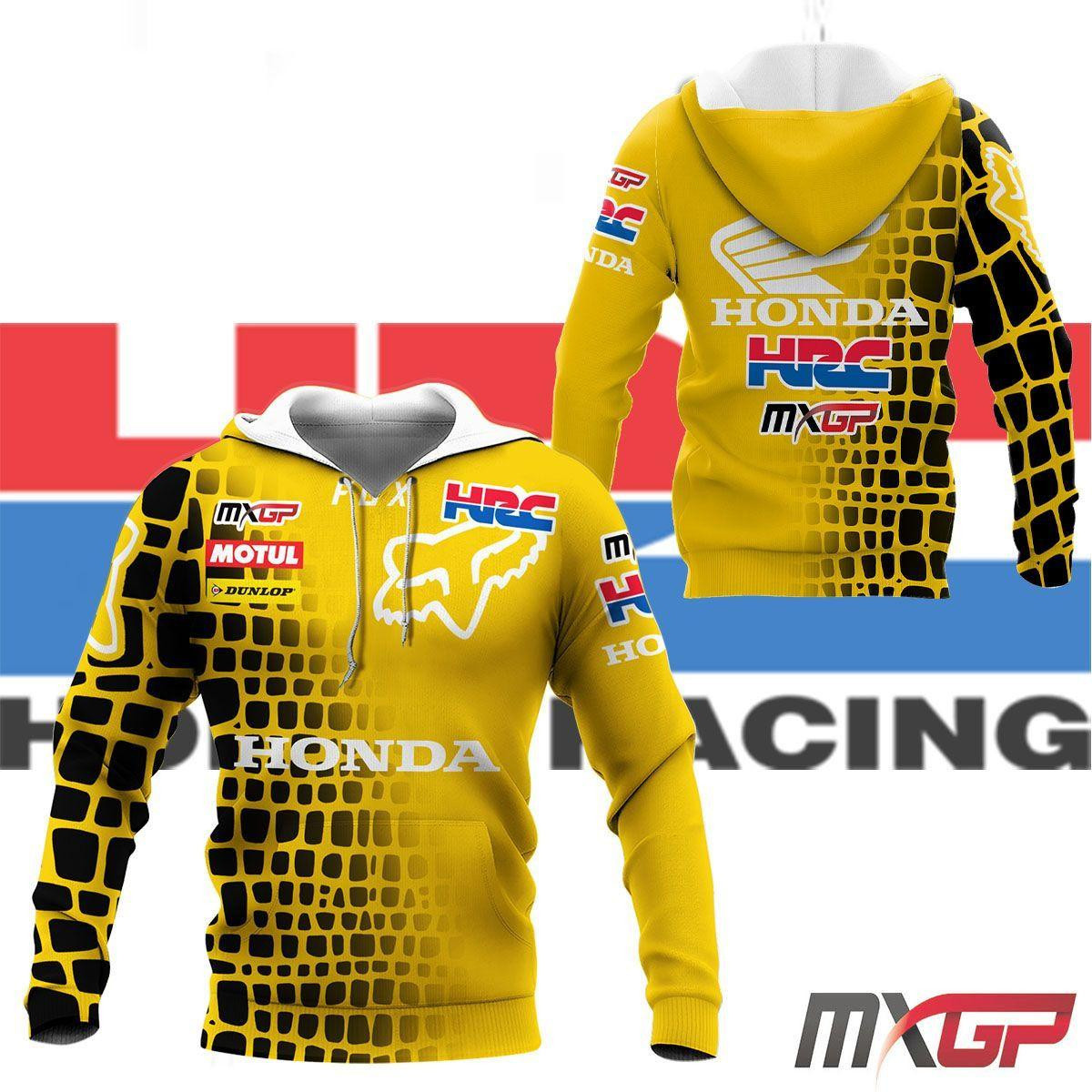 Honda Hrc Mxgp Shirt Fan Gift 296 Version Unisex 3d Hoodie Zip Hoodie