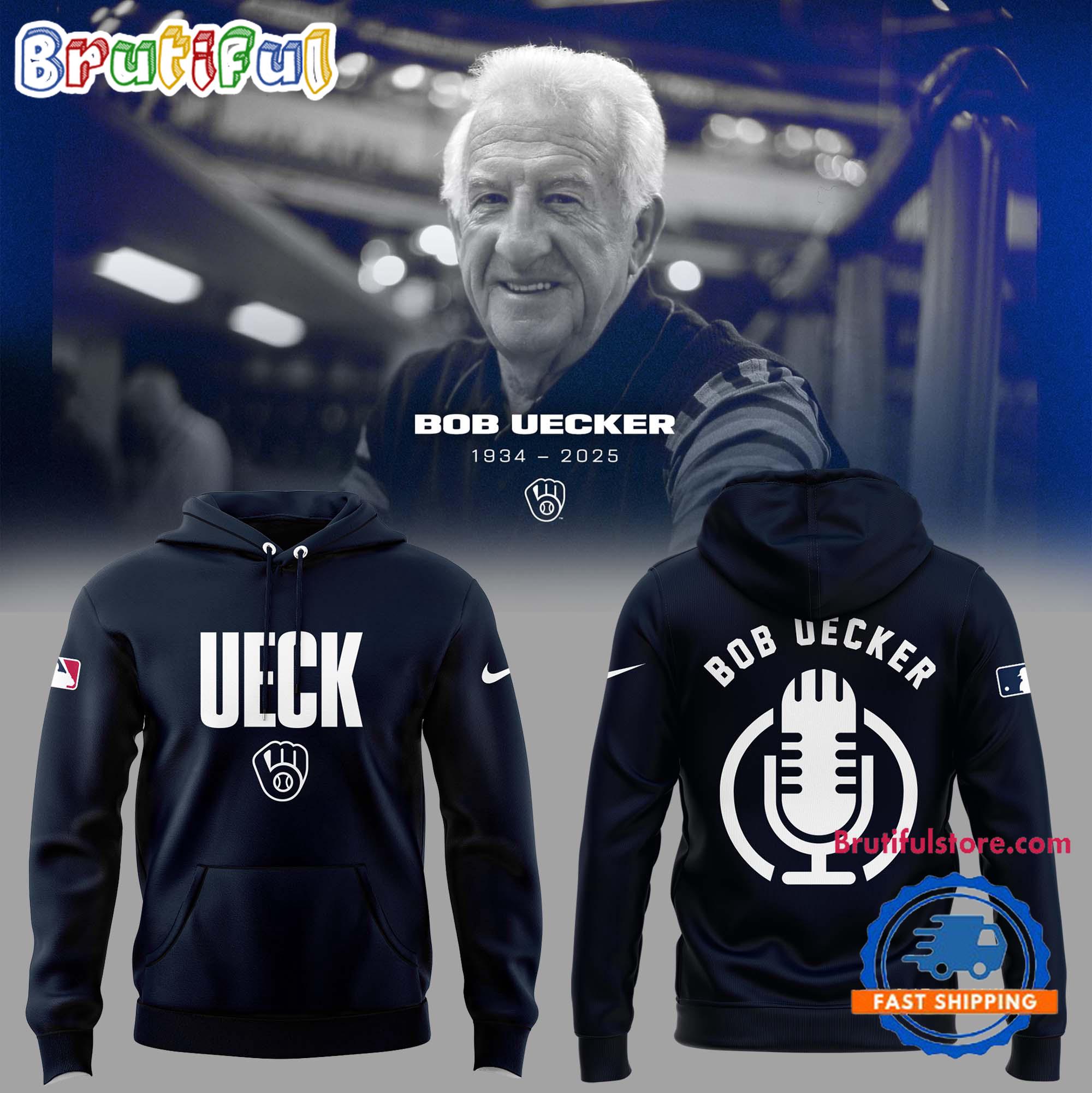 Honoring The Legend Brewers Icon And Baseball Hall of Famer Bob Uecker Hoodie Gift For Sport Music Fans