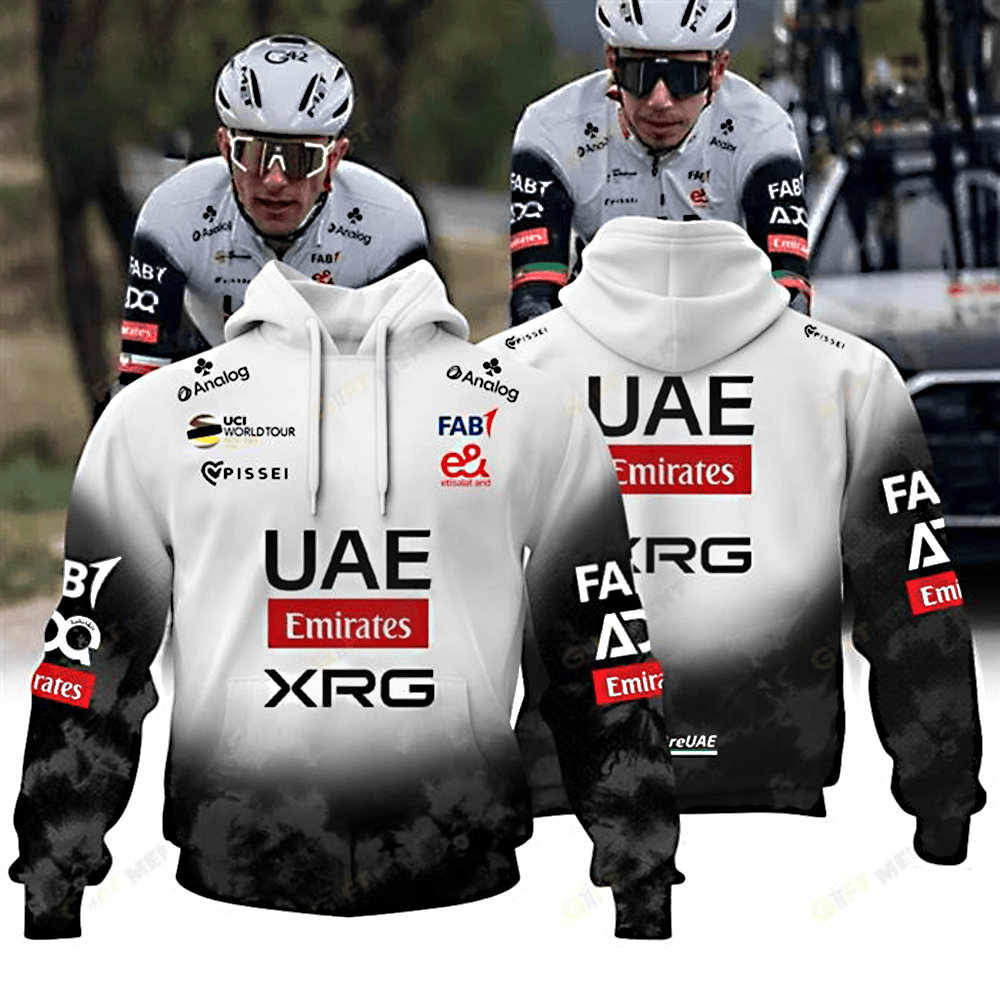 HOT Tour de France UAE Team Emirates XRG Hoodie Best Gift For Cycling Fans