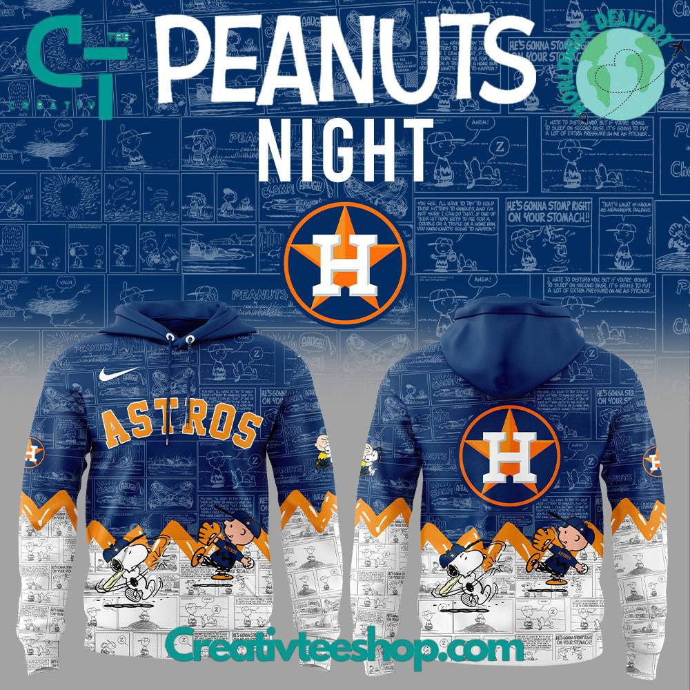 Houston Astros 75th Anniversary of Peanuts Hoodie