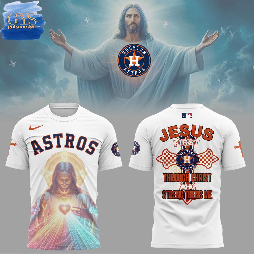 Houston Astros Jesus First Limited Edition T-Shirt Premium Merchandises