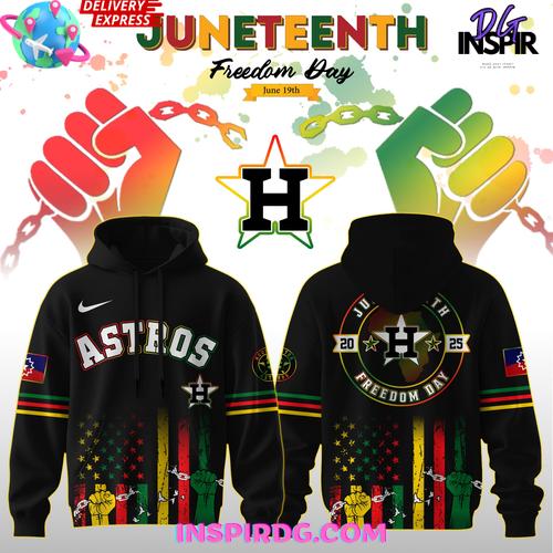 Houston Astros Juneteenth Day 2025 Special Hoodie Premium Merchandise