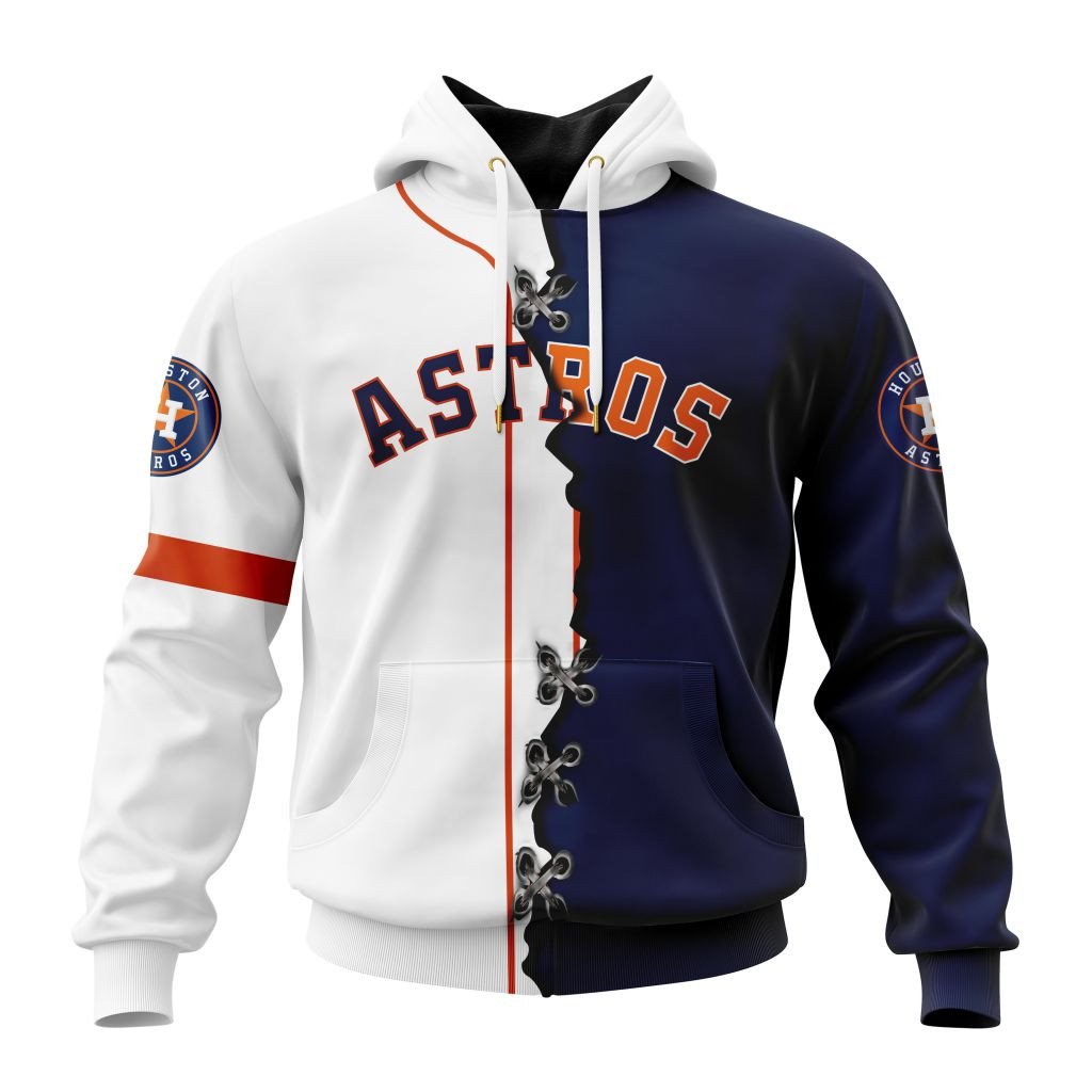 Houston Astros Mix Jersey Design Hoodie â€“ Personalized MLB Gift
