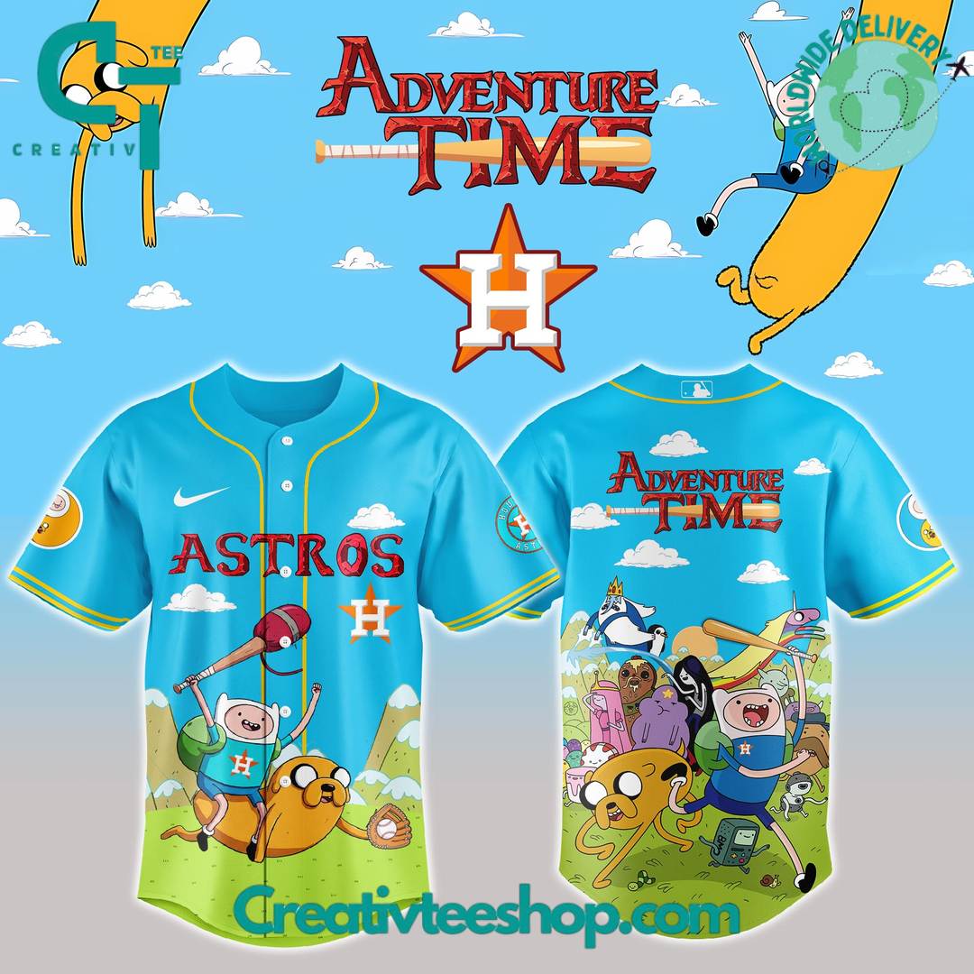 Houston Astros MLB x Adventure Time 2025 Baseball Jersey