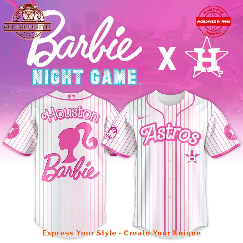 Houston Astros MLB x Barbie Night Game 2025 Jersey