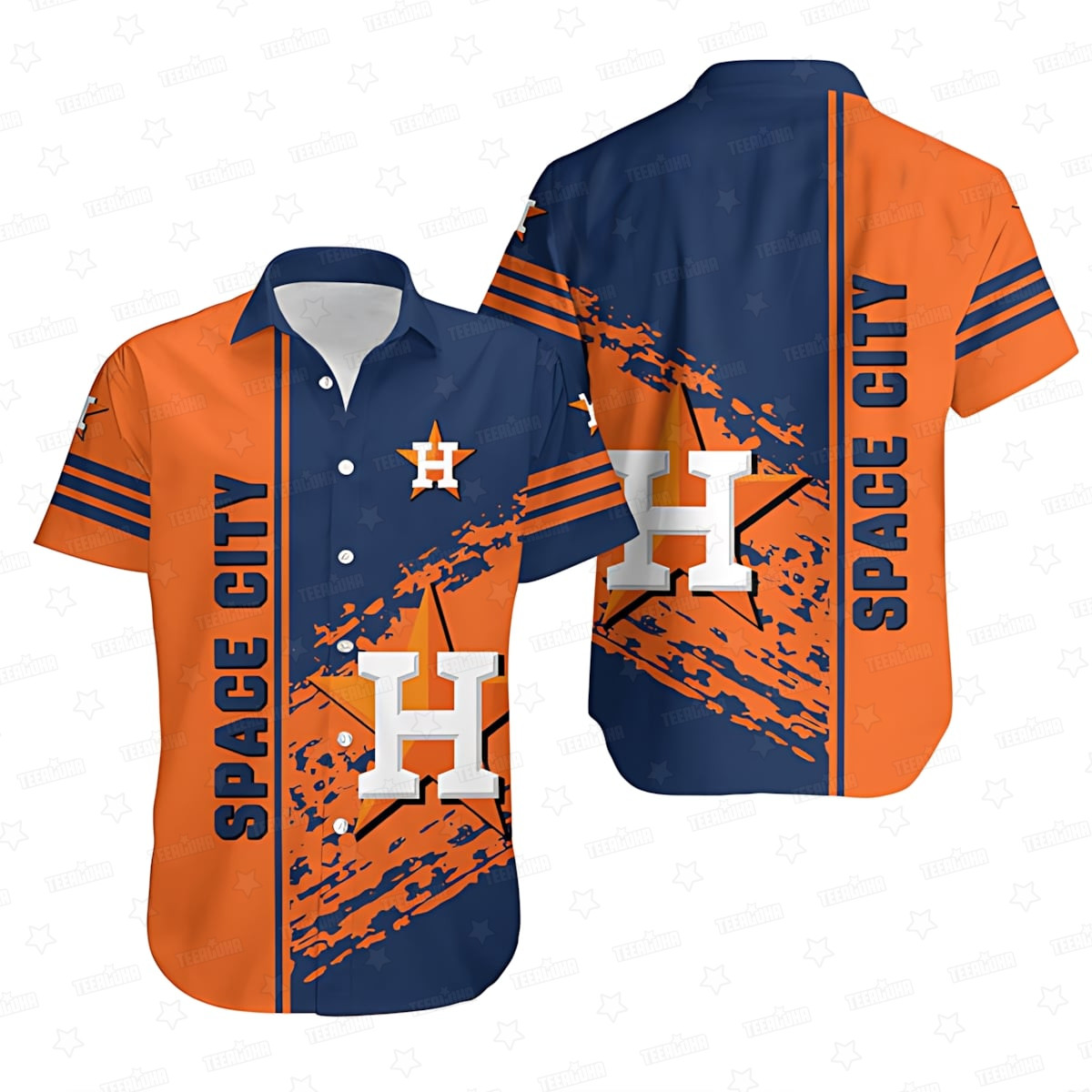 Houston Astros Space City Splash Aloha Hawaiian Shirt for Men And Women Gift For Sport Music Fans