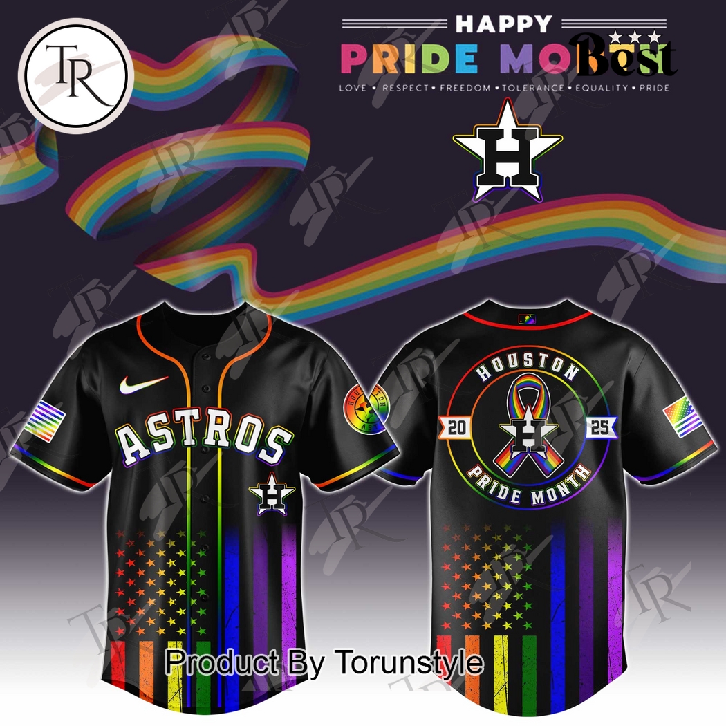 Houston Astros X Happy Pride Month 2025 Baseball Jersey