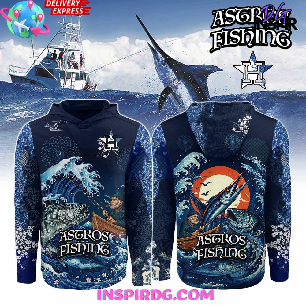 Houston Astros x Wave Hunter Fishing Limited Hoodie Premium Merchandises