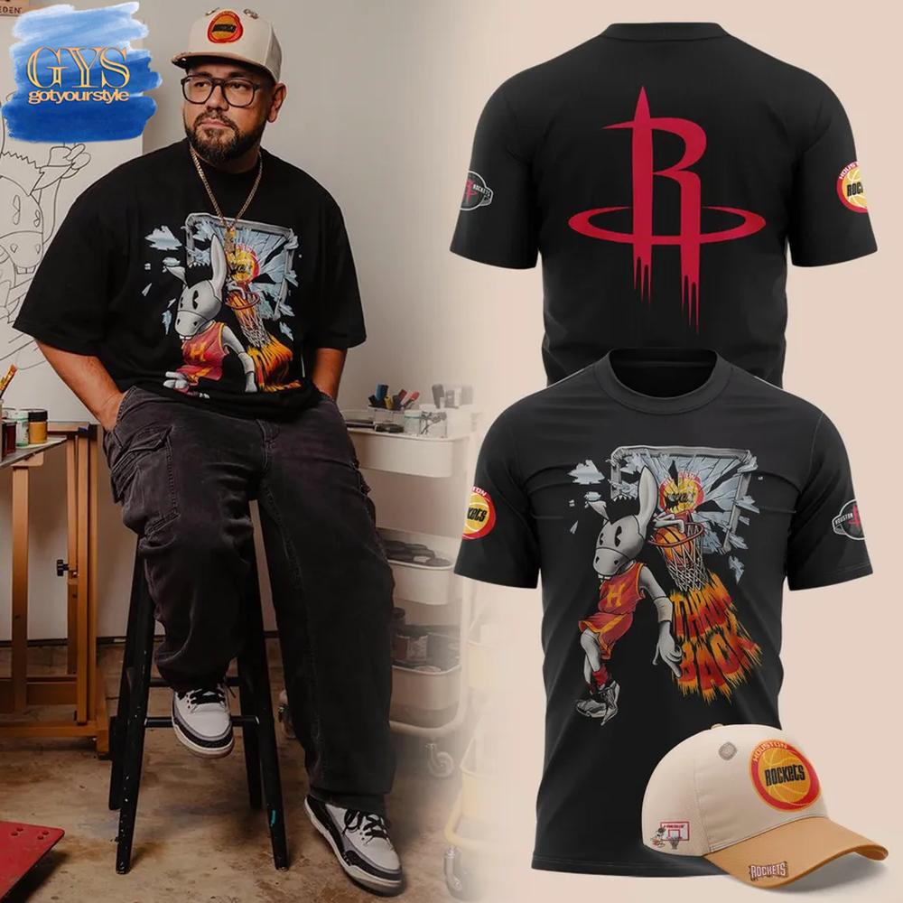 Houston Rockets Donkeeboy Art Limited Edition T-Shirt Premium Merchandises