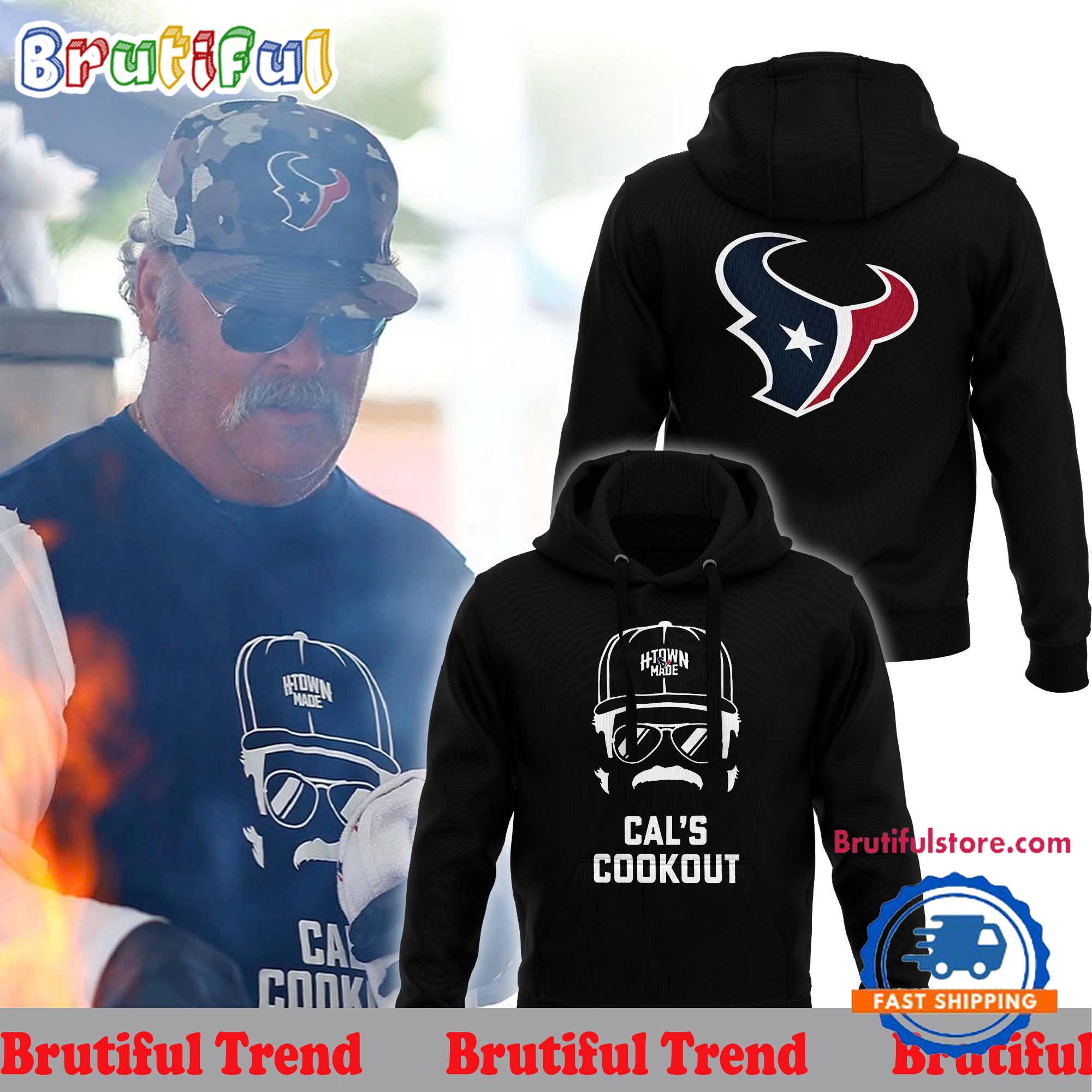 Houston Texans H-Town Made Cals Cookout Softstyle 2024 Hoodie