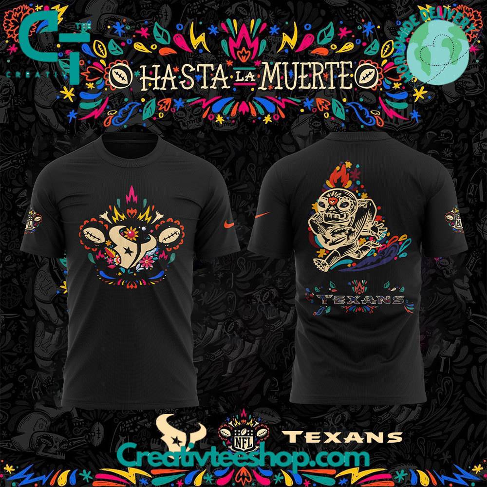 Houston Texans Hasta la Muerte Black Tee