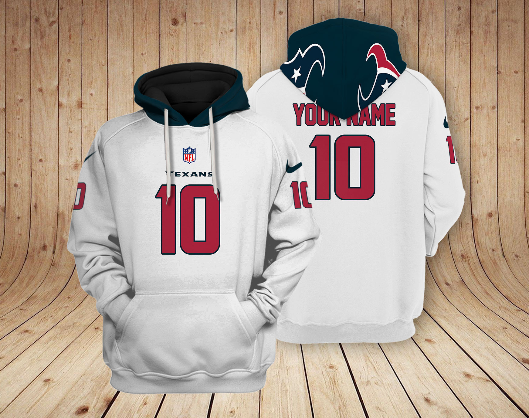 Houston Texans NFL Team 3D Hoodie