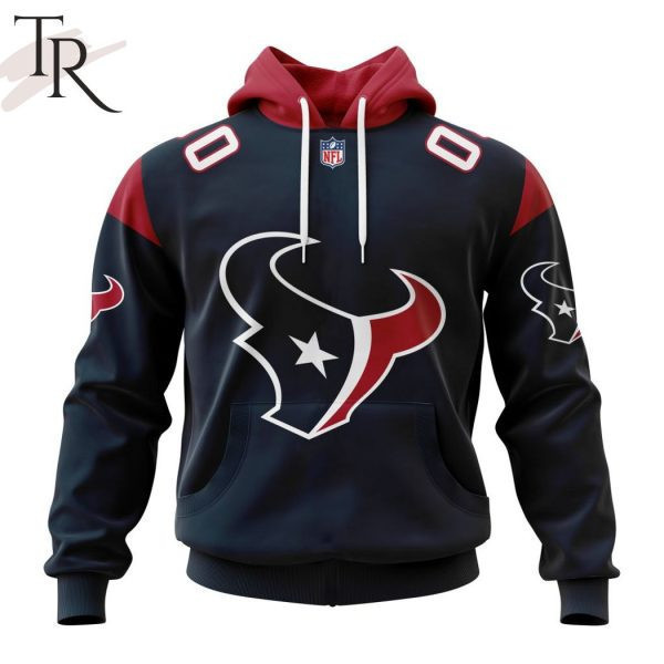 Houston Texans Personalized Name And Number NFL 3D Hoodie Version 84