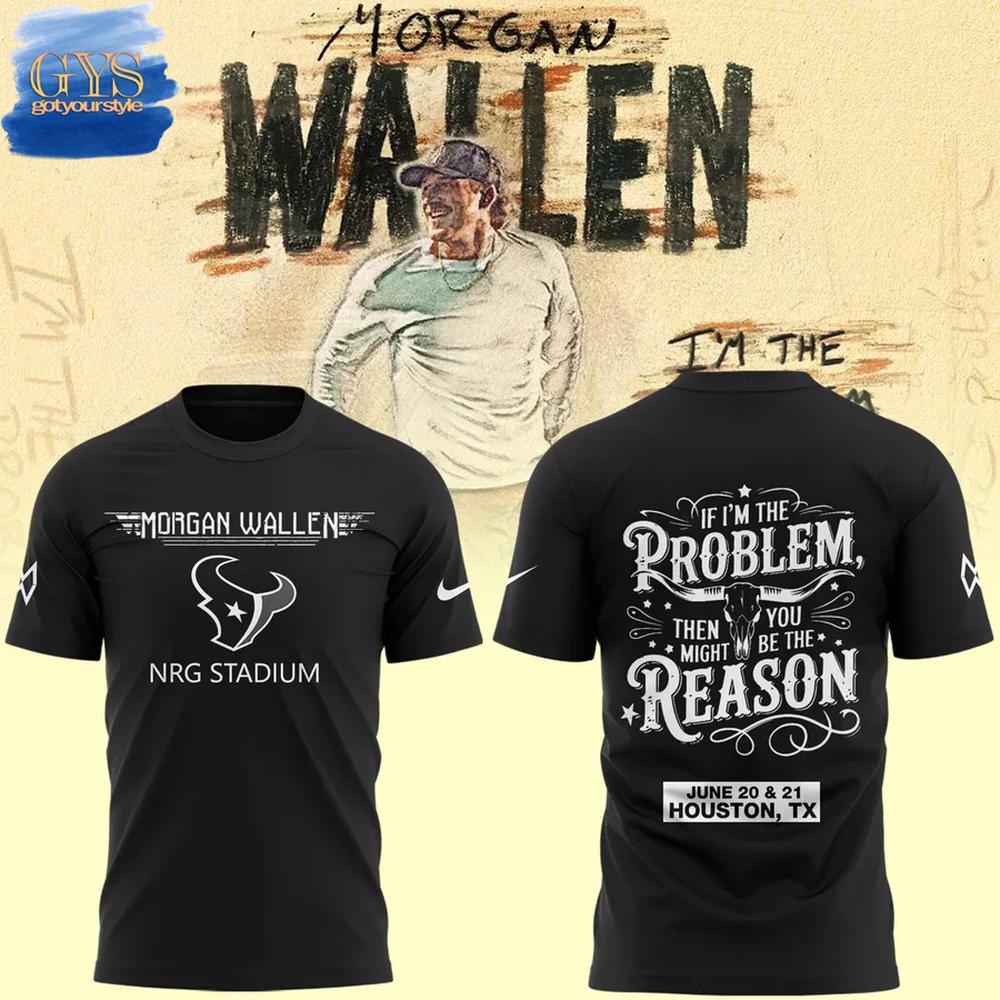 Houston Texans x Morgan Wallen NRG Stadium Tour T-Shirt Premium Merchandises