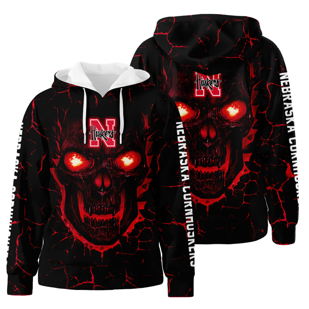 Huskers 3D All Over Print Hoodie Zip-Up Hoodie