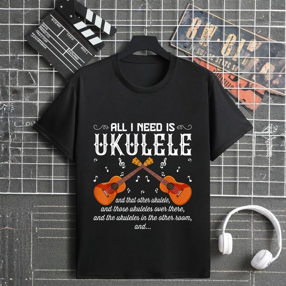 I Need Is This Ukulele Funny Hawaiian Uke Guitar Lover T-Shirt