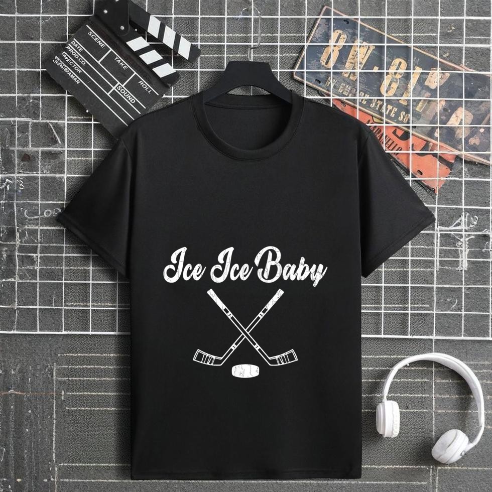 Ice Hockey Baby Funny Player Coach Winter Sports Graphic T-Shirt